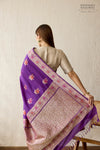 Purple Handwoven Banarasi Silk Saree