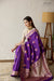 Purple Handwoven Banarasi Silk Saree