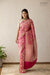 Fuchsia Pink Handwoven Banarasi Silk Saree