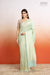 Mint Green Handwoven Banarasi Georgette Saree