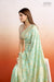 Mint Green Handwoven Banarasi Georgette Saree