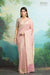 Rose Pink Handwoven Banarasi Georgette Saree