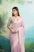 Lilac Handwoven Banarasi Georgette Saree