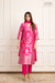 Rani Pink Banarasi Chiniya Silk Kurta Set