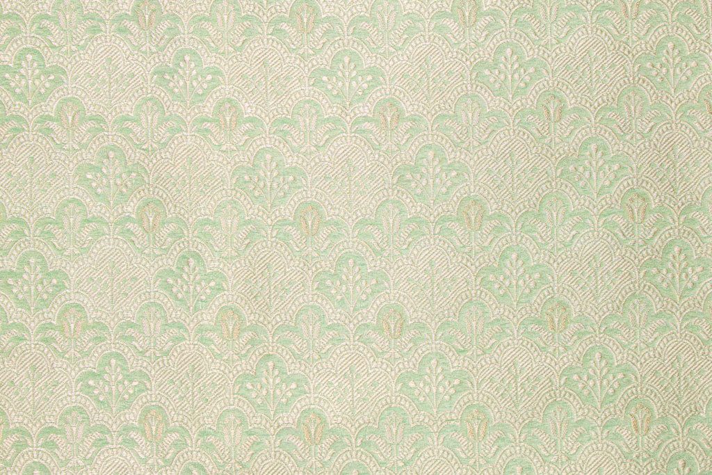 Pista Green Handwoven Banarasi Brocade Fabric