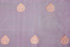 Grey Dual Tone Handwoven Banarasi Silk Fabric