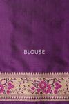 Purple Dual Tone Handwoven Banarasi Silk Saree