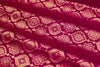 Dark Fuchsia Pink Handwoven Banarasi Brocade Fabric