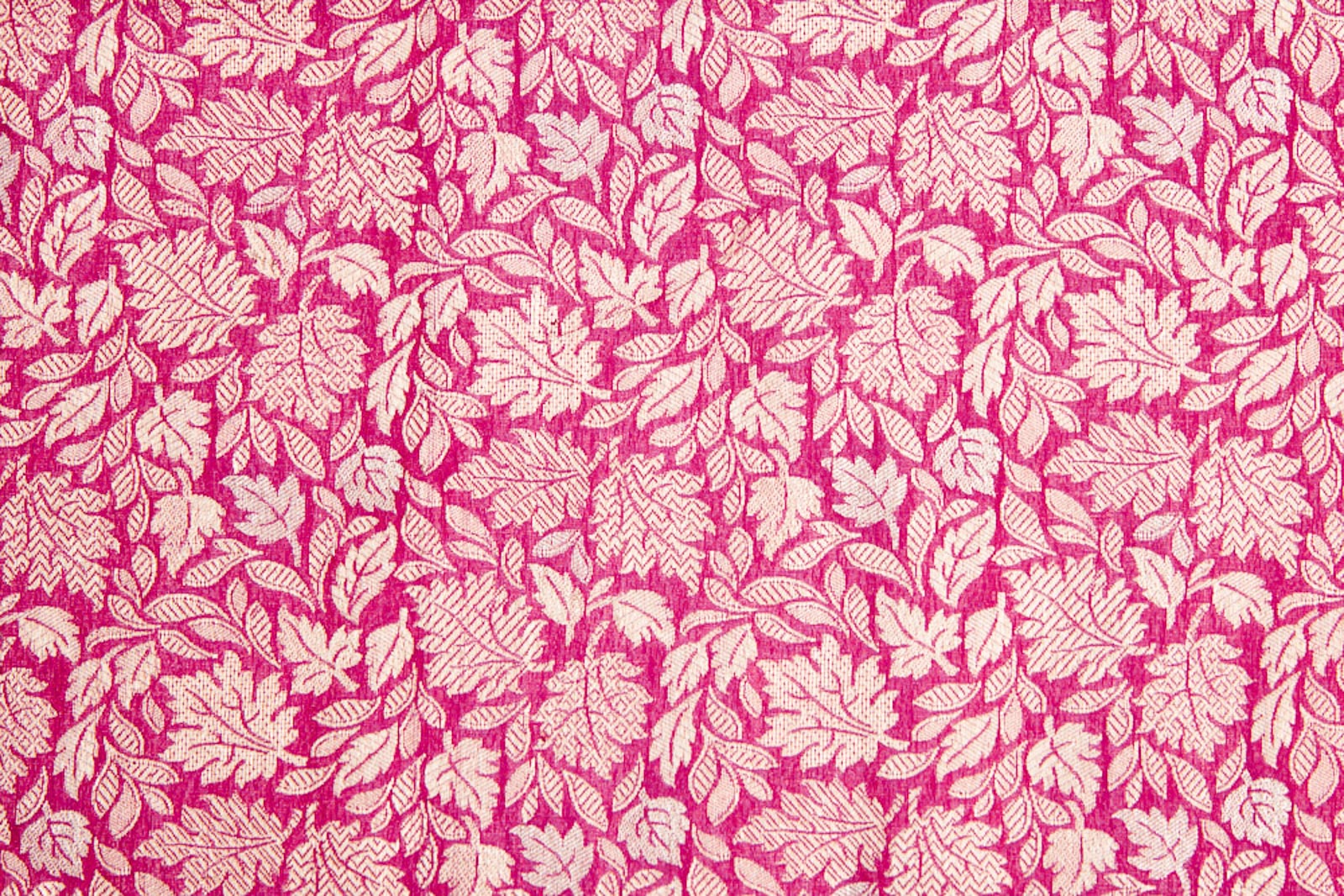 Pink Dual Tone Handwoven Banarasi Brocade Fabric
