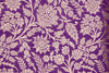 Purple Handwoven Banarasi Brocade Fabric