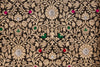 Black Handwoven Banarasi Brocade Fabric