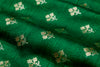 Green Handwoven Banarasi Raw Silk Fabric