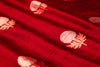 Red Handwoven Banarasi Raw Silk Fabric