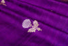 Magenta Purple Handwoven Banarasi Raw Silk Fabric