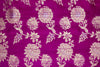 Magenta Pink Handwoven Banarasi Raw Silk Fabric