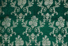 Bottle Green Handwoven Banarasi Raw Silk Fabric