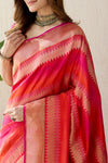 Multicolor Handwoven Banarasi Kadhua Silk Saree