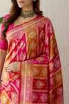 Multicolor Handwoven Banarasi Silk Saree