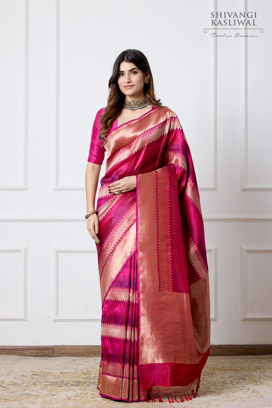 Multicolor Handwoven Banarasi Kadhua Silk Saree