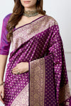 Magenta Pink Handwoven Banarasi Silk Saree