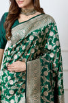 Green Handwoven Banarasi Silk Saree