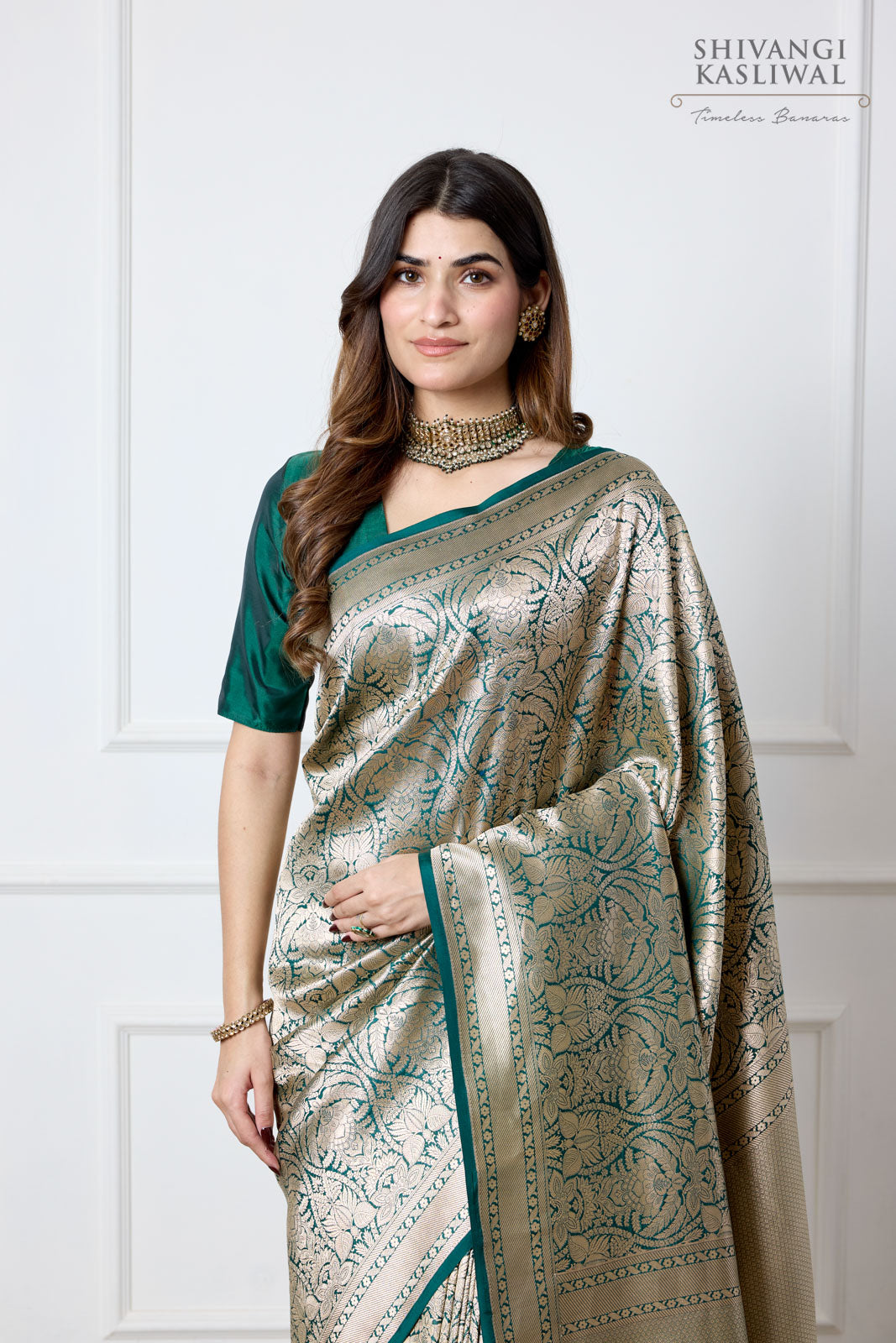 Green Handwoven Banarasi Silk Saree