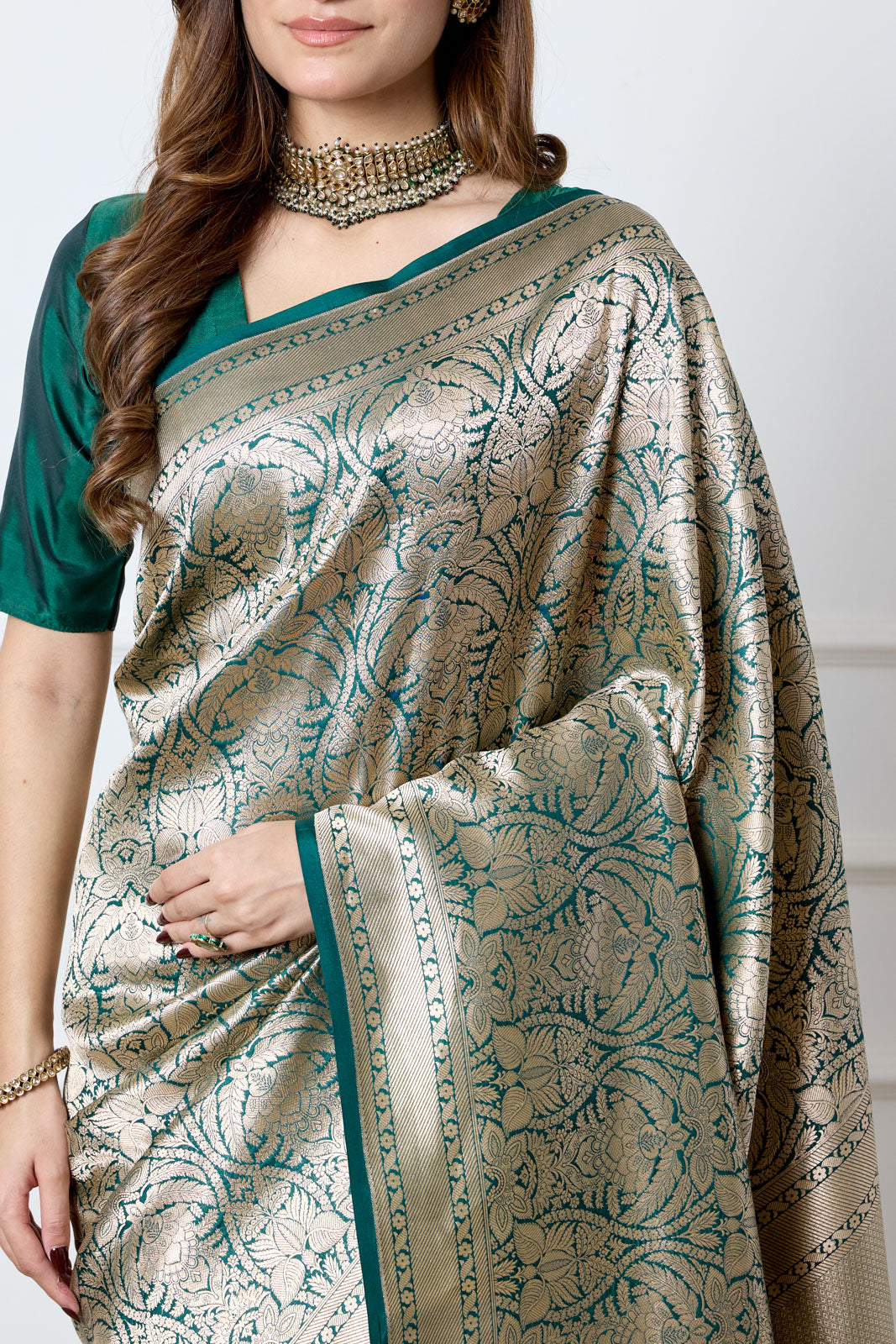 Green Handwoven Banarasi Silk Saree