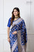 Royal Blue Handwoven Banarasi Silk Saree