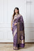 Purple Handwoven Banarasi Silk Saree