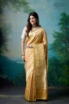 Yellow Handwoven Banarasi Silk Saree