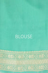 Shaded Blue Handwoven Banarasi Georgette Saree