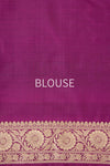 Magenta Pink Handwoven Banarasi Silk Saree