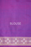 Purple Dual Tone Handwoven Banarasi Silk Saree