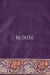 Purple Handwoven Banarasi Silk Saree