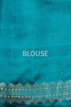 Peacock Blue Handwoven Banarasi Silk Saree