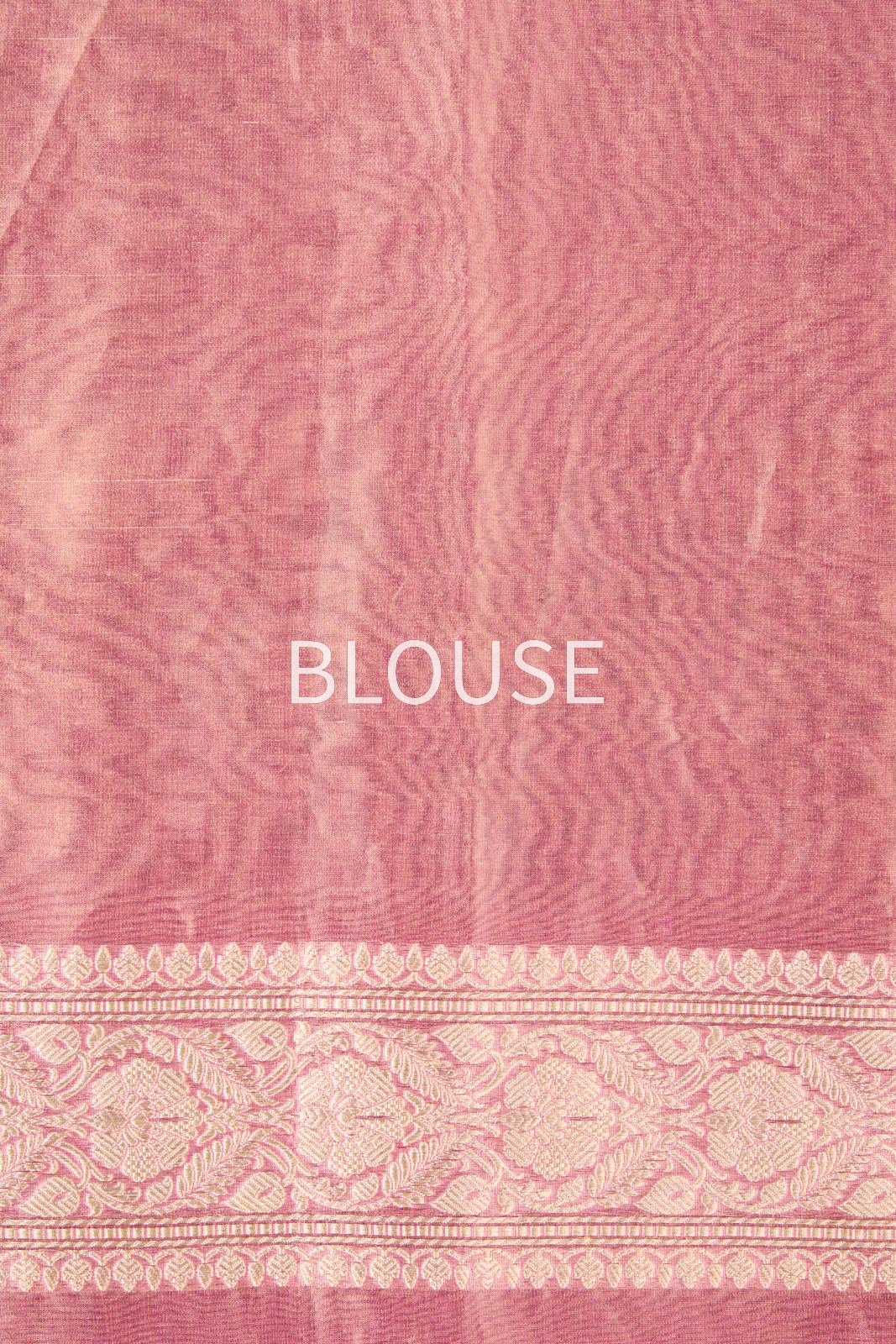 Pink Handwoven Banarasi Tissue Silk Saree