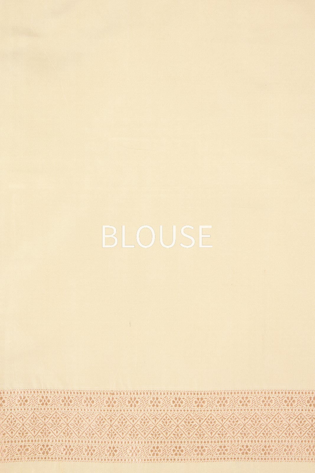 Cream Handwoven Banarasi Silk Saree