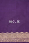 Purple Handwoven Banarasi Silk Saree