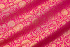 Pink Dual Tone Handwoven Banarasi Brocade Fabric