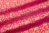 Pink Dual Tone Handwoven Banarasi Brocade Fabric