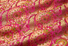 Fuchsia Pink Handwoven Banarasi Brocade Fabric