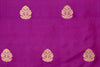 Magenta Pink Handwoven Banarasi Silk Fabric