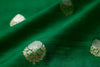 Green Handwoven Banarasi Raw Silk Fabric