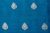 Blue Handwoven Banarasi Raw Silk Fabric