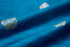 Blue Handwoven Banarasi Raw Silk Fabric