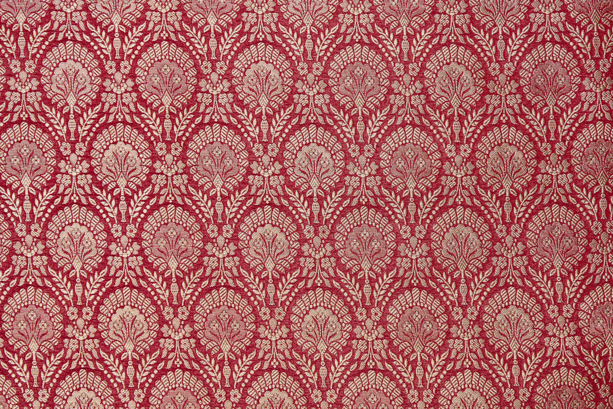 Pink Dual Tone Handwoven Banarasi Brocade Fabric