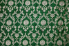 Bottle Green Handwoven Banarasi Silk Fabric