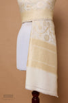 Off-White Handwoven Banarasi Moonga Silk Dupatta