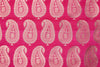 Fuchsia Pink Handwoven Banarasi Silk Fabric