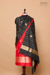 Red Handwoven Banarasi Silk Suit Piece